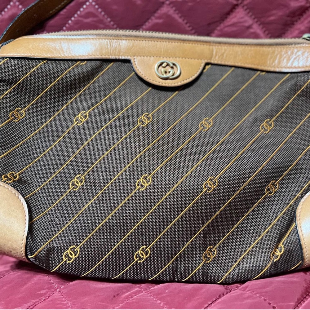 Gucci Gray and Tan Interior Detail